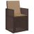 Set de masă pentru grădină cu pernă 7 pcs Maro și taupe PP GartenMobel Dekor