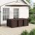 Set de masă pentru grădină cu pernă 7 pcs Maro și taupe PP GartenMobel Dekor