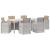 Set de masă pentru grădină cu pernă 7 pcs Alb și taupe PP GartenMobel Dekor