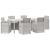 Set de masă pentru grădină cu pernă 7 pcs Alb și gri deschis PP GartenMobel Dekor