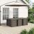 Set de masă pentru grădină 7 pcs Gri deschis și Crem PP GartenMobel Dekor