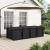 Set de masă pentru grădină cu pernă 9 pcs Antracit PP GartenMobel Dekor