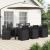 Set de masă pentru grădină cu pernă 9 pcs Antracit PP GartenMobel Dekor