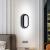 Aplica LED de exterior neagra AX322/214BK, 3000K, IP65, design modern
