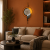 Aplica LED decorativa de perete ARTY 80x40 cm, 3 temperaturi, negru