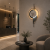 Aplica LED decorativa de perete ARTY 80x40 cm, 3 temperaturi, negru