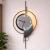 Aplica LED decorativa de perete ARTY 80x40 cm, 3 temperaturi, negru