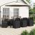 Set de masă pentru grădină cu pernă 9 pcs Antracit și Taupe PP GartenMobel Dekor