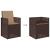 Set de masă pentru grădină cu pernă 9 pcs Maro și taupe PP GartenMobel Dekor