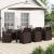 Set de masă pentru grădină 9 pcs Maro și gri deschis PP GartenMobel Dekor