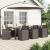 Set de masă pentru grădină 9 pcs Gri deschis și Crem PP GartenMobel Dekor