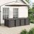 Set de masă pentru grădină 9 pcs Gri deschis și antracit PP GartenMobel Dekor