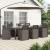 Set de masă pentru grădină 9 pcs Gri deschis și antracit PP GartenMobel Dekor