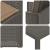 Set de masă pentru grădină 9 pcs Gri deschis și Gri taupe PP GartenMobel Dekor