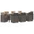 Set de masă pentru grădină 9 pcs Gri deschis și Gri taupe PP GartenMobel Dekor
