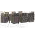 Set de masă pentru grădină 9 pcs Gri deschis și Gri taupe PP GartenMobel Dekor