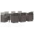 Set de masă pentru grădină cu pernă 9 pcs Gri deschis PP GartenMobel Dekor