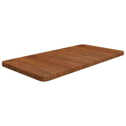 Blat de baie, maro închis, 80x40x2,5 cm, lemn masiv tratat GartenMobel Dekor