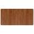 Blat de baie, maro închis, 100x50x2,5 cm, lemn masiv tratat GartenMobel Dekor