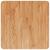 Blat masă pătrat maro deschis 50x50x4 cm lemn stejar tratat GartenMobel Dekor