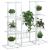 Suport pentru flori, 94,5x25x89 cm, alb, fier GartenMobel Dekor