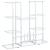 Suport pentru flori, 94,5x25x89 cm, alb, fier GartenMobel Dekor