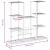 Suport pentru flori, 94,5x25x89 cm, alb, fier GartenMobel Dekor