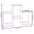 Suport pentru flori, 83x25x60 cm, negru, fier GartenMobel Dekor