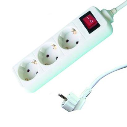 Prelungitor electric cu 3 prize, cablu 3 m, 1.5 mm si intrerupator