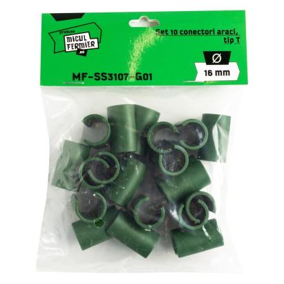 Set 10 conectori pentru araci tip T Ø16 mm, Micul Fermier