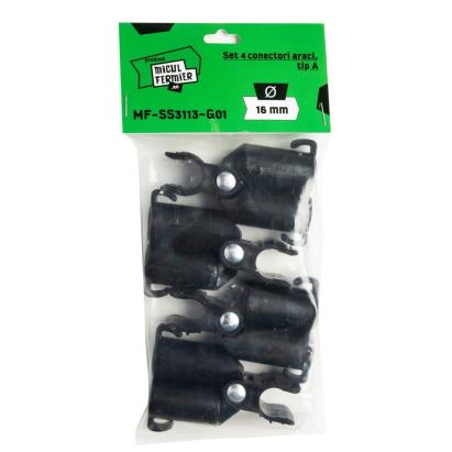 Set 4 conectori pentru araci tip A 16 mm, Micul Fermier