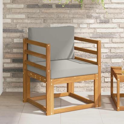 Canapea de exterior Lemn de acacia solid și poliester GartenMobel Dekor