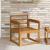 Canapea de exterior Lemn Solid de Acacia natural GartenMobel Dekor