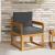 Canapea de exterior Lemn de acacia solid și poliester natural GartenMobel Dekor
