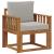 Canapea de exterior Lemn de acacia solid și poliester GartenMobel Dekor