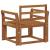 Canapea de exterior Lemn Solid de Acacia natural GartenMobel Dekor