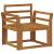 Canapea de exterior Lemn Solid de Acacia natural GartenMobel Dekor