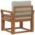 Canapea de exterior Lemn de acacia solid și poliester GartenMobel Dekor