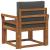Canapea de exterior Lemn de acacia solid și poliester natural GartenMobel Dekor