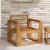 Canapea de exterior Lemn Solid de Acacia natural GartenMobel Dekor
