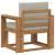 Canapea de exterior Lemn de acacia solid și poliester GartenMobel Dekor