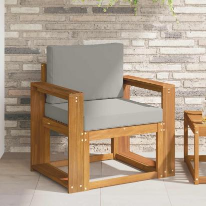 Canapea de exterior Lemn de acacia solid și poliester GartenMobel Dekor