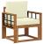 Canapea de exterior Lemn de acacia solid și poliester natural GartenMobel Dekor