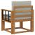 Canapea de exterior Lemn de acacia solid și poliester GartenMobel Dekor