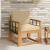 Canapea de exterior Lemn de acacia solid și poliester natural GartenMobel Dekor