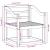 Canapea de exterior Lemn Solid de Acacia natural GartenMobel Dekor