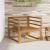 Canapea Medie pentru Exterior Lemn Solid de Acacia natural GartenMobel Dekor