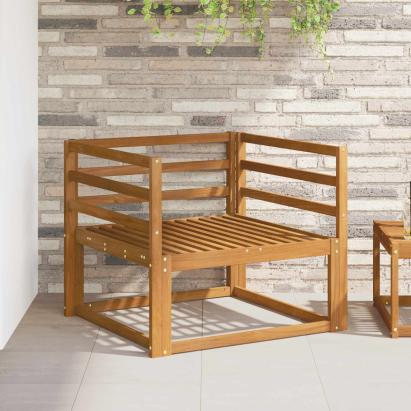 Canapea Medie pentru Exterior Lemn Solid de Acacia natural GartenMobel Dekor