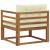 Canapea Medie pentru Exterior Lemn Solid de Acacia natural GartenMobel Dekor