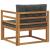 Canapea Medie pentru Exterior Lemn Solid de Acacia natural GartenMobel Dekor